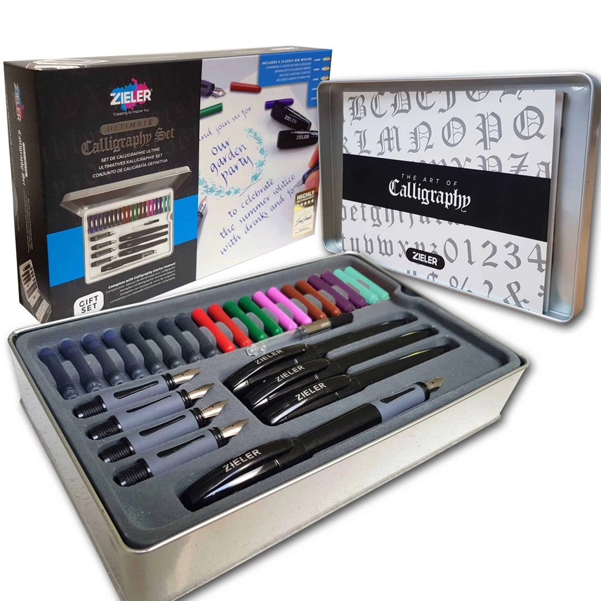 Coffret cadeau stylo de calligraphie ultime 32 pièces