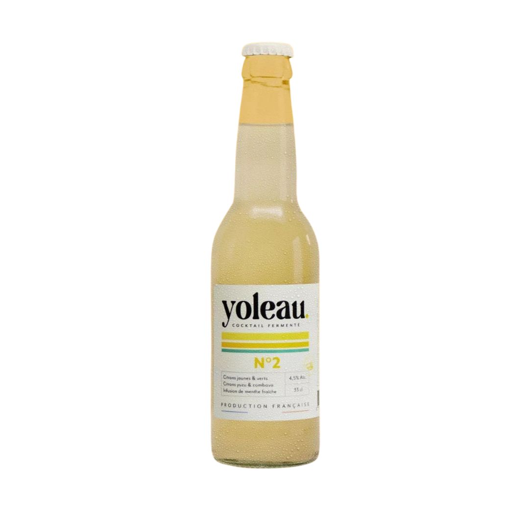 Cocktail fermenté N° 2 : citron combaya, yuzu et menthef raiche infusée