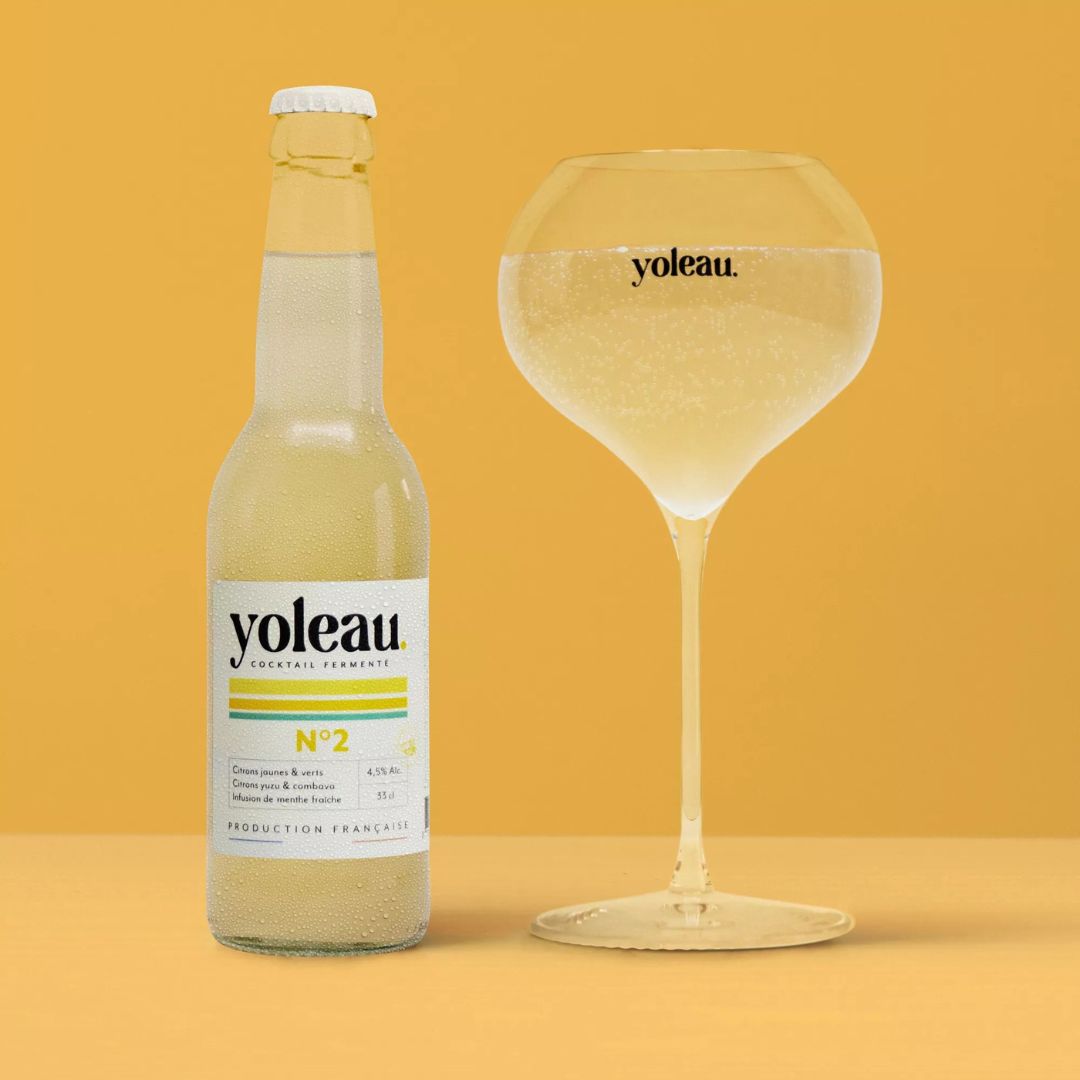 Coktail fermenté N° 2 : citron combaya, yuzu et menthef raiche infusée