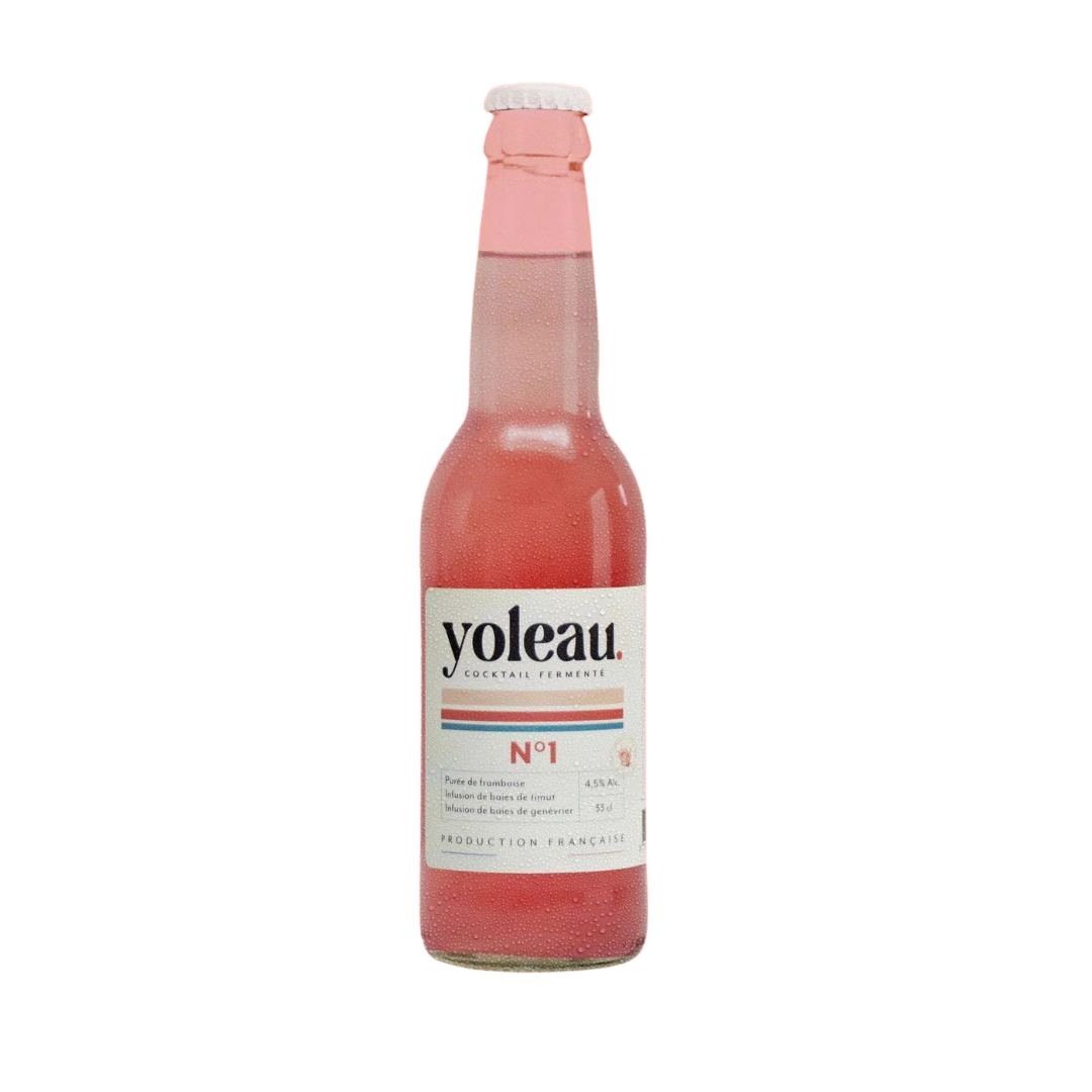 Coktail fermenté N° 1 : framboise, baies de timut et genévrier