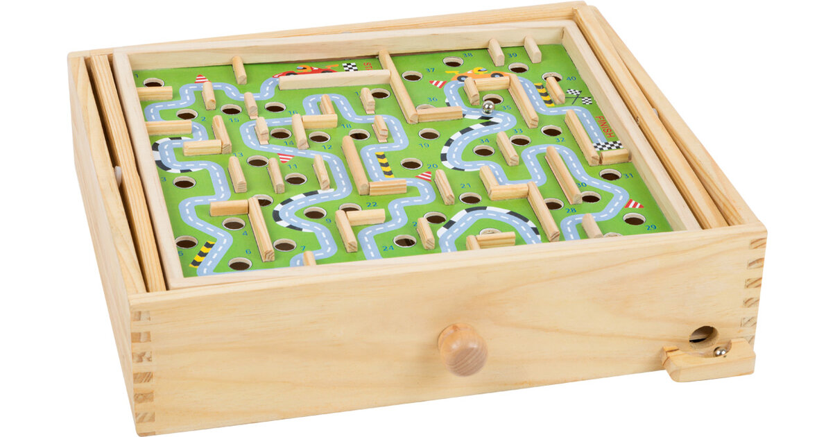 Harayaa Jeu De Labyrinthe à Billes En Bois – Puzzle Double Face – Jouet Éducatif De Coordination Et Patience Pour Enfants Dès 6 Ans