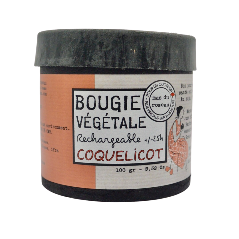 bougie parfumee coquelicot