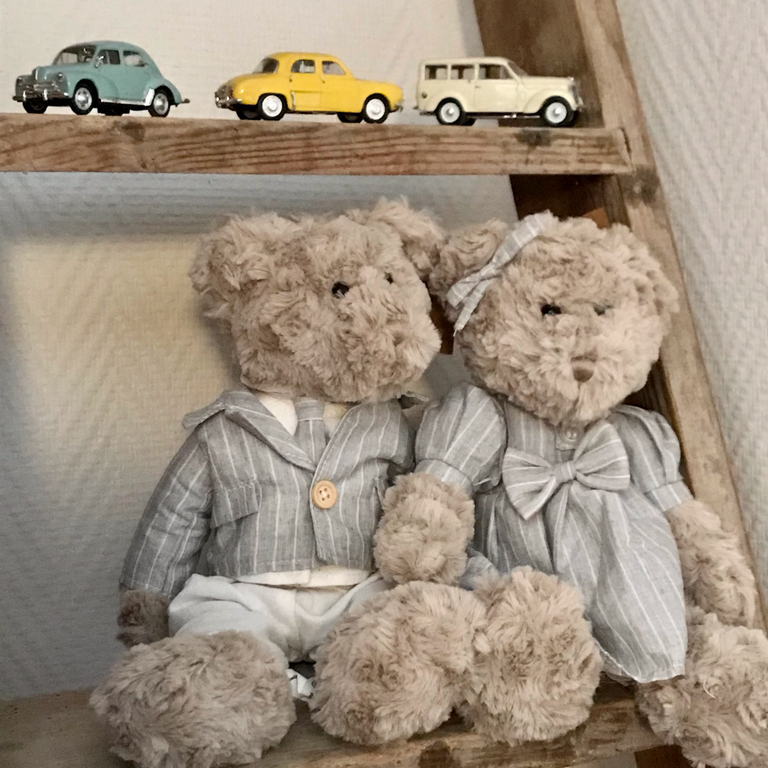 Cravate Mulberry 100% Soie Motif Ours En Peluche - Made In Italy, 74 Cm, Occasion élégante