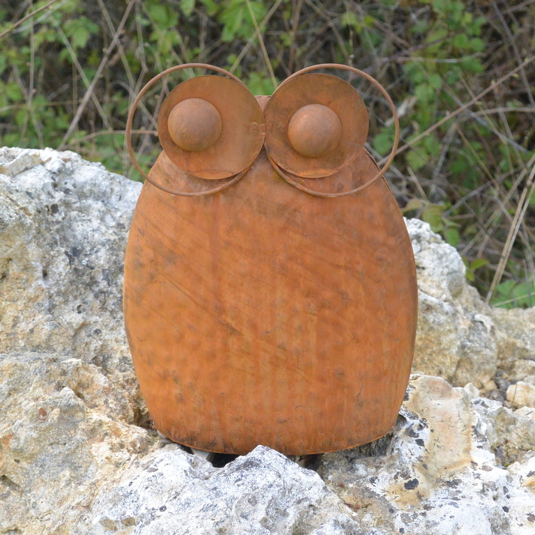 Boîte à Bijoux Hibou / Chouette En Métal émaillé, Rose Et Vert, Très Bon état