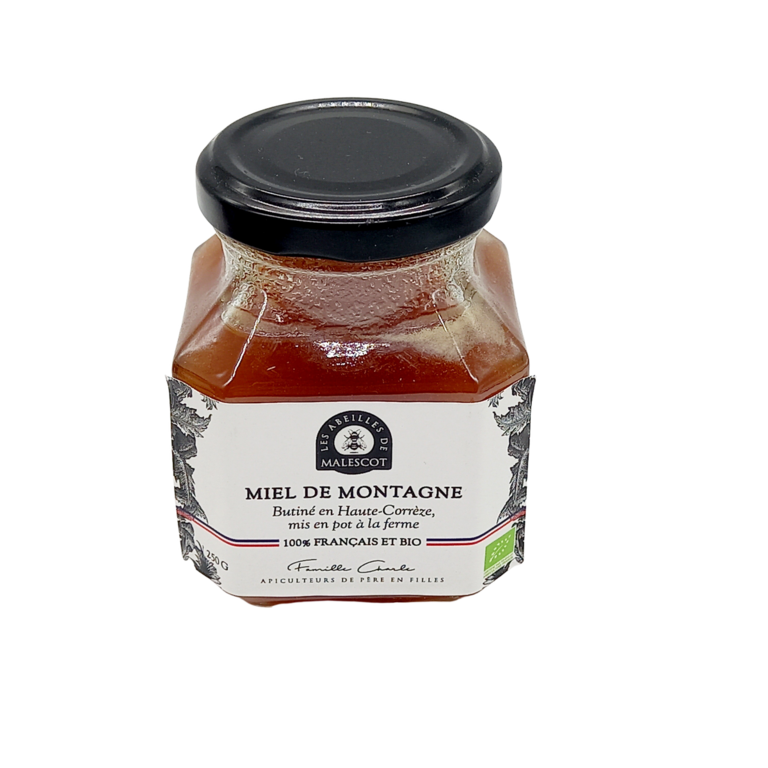 Miel de montagne Bio & français Pur & naturel