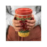 BAMBOO CUP AZTEC ORANGE RED 3