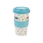 BAMBOO CUP OWLS TURQUOISE BLUE 2
