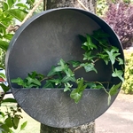 jardinière murale suspendue ronde en zinc (1)