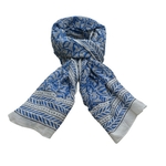 foulard zen ethic etole-blockprint-leaf-100-coton-110x180-cm une idee cadeau chez ugo et lea   (4)
