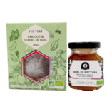 Les-abeilles-de-Malescot-coffret the vert abricot fleurs de miel et miel une idee cadeau chez ugo et lea  (1)