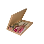 3 petit vases fleurs séchées sur socle en bois rose Wildflowers chez ugo et lea