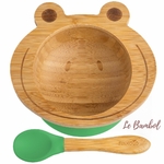 finkolo assiette en bambou avec ventouse ventouse cuillere  greta la grenouille une idee cadeau naissance chez ugo et lea (7)