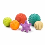 preschool 6 boules sensorielles en caoutchouc premier age une idee cadeau enfant chez ugo et lea (2)