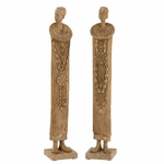 2 statuette africaines