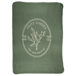 Couverture verte pliée