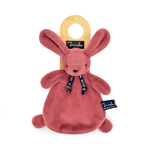 Doudou lapin dorlotin bois de rose