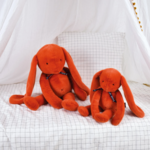 Peluche lapin Méloé 37 cm potiron