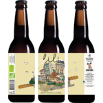 Trois bouteilles Lili : bière bio sans alcool 1,2% 33cl