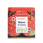 Thé noir bio aux agrumes, saveur intense.