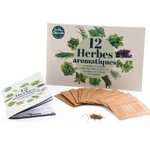 Aromates : 12 sachets de graines et livret