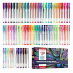 Set de 100 stylos à bille à encre gel (Premium quality)