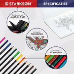 Crayons de couleurs pour dessiner / Set de 76 pièces (Premium quality)