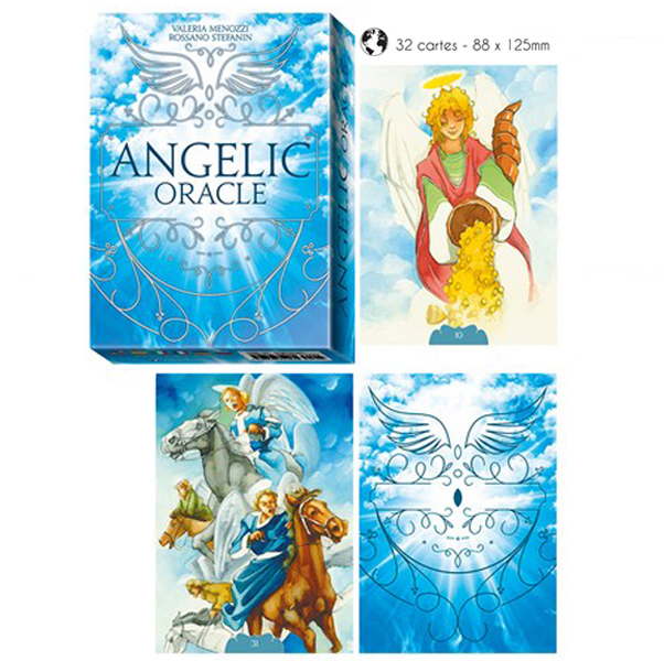 Jeu de cartes d\'inspiration \'Angelic Oracle\' (oracles) - 135x10x3 cm - [A1015]