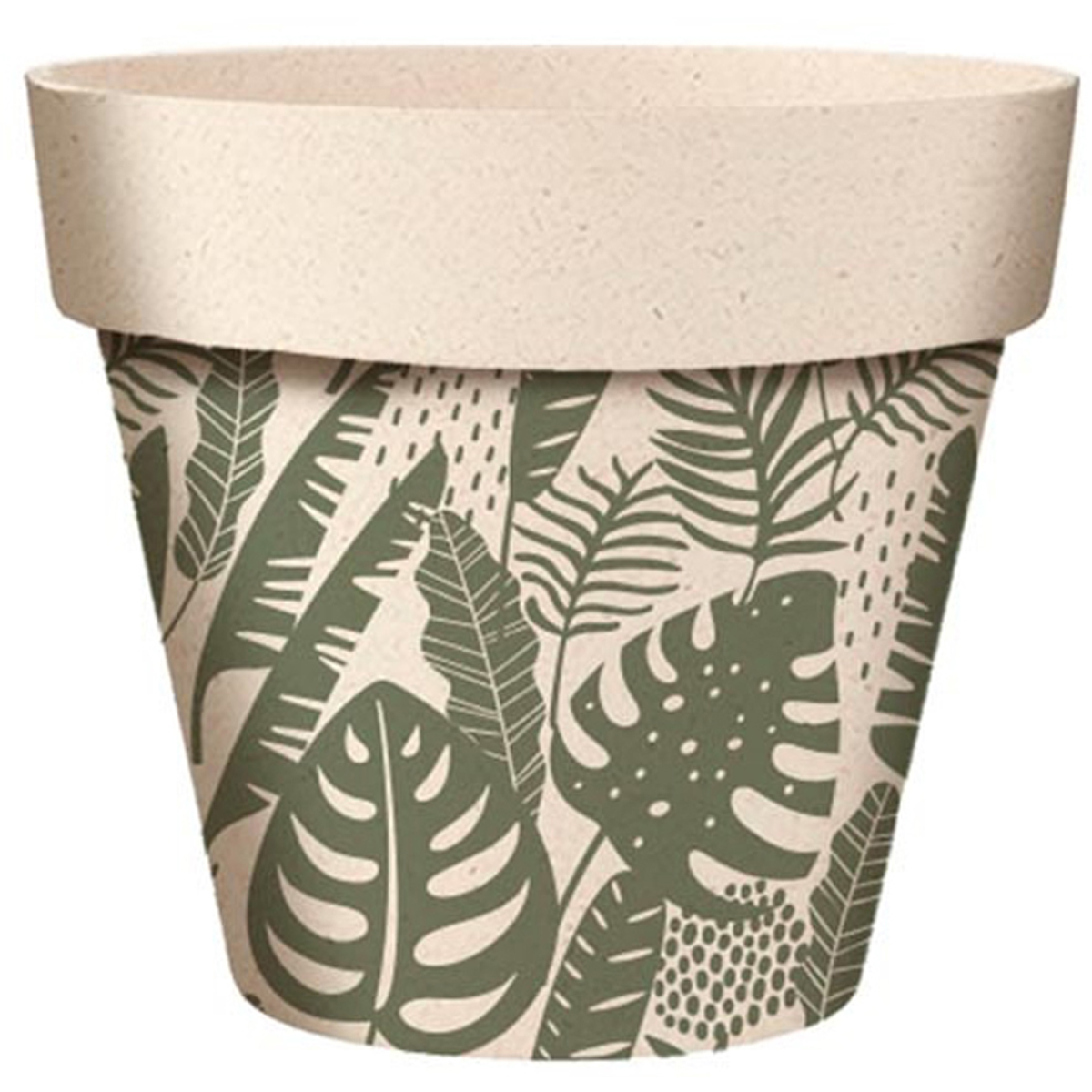 Cache-pot bambou \'Tropical\' vert beige - 255x24 cm - [A2042]