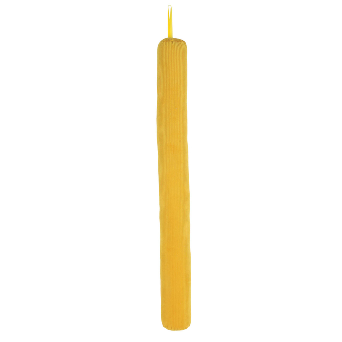 Boudin de porte velours \'Côtelé\' jaune moutarde - 80x8 cm - [A3466]
