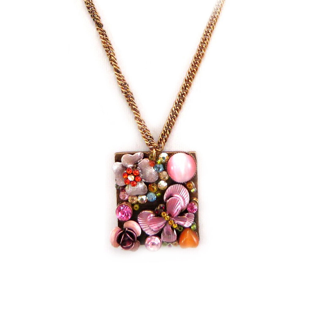 Collier Créateur \'Hermione\' Rose - [A4667]