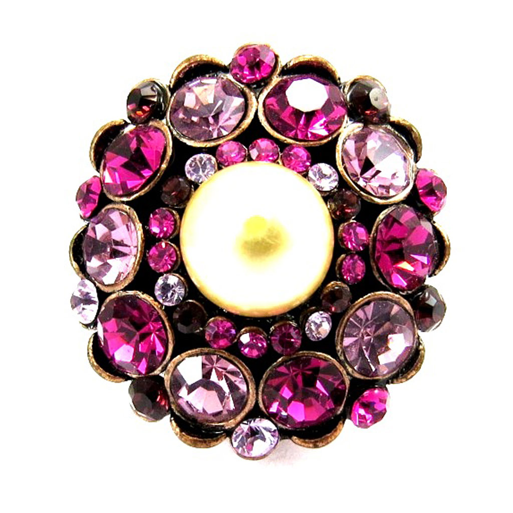 Bague Créateur \'Eclat des Etoiles\' Rose  - [B1602]