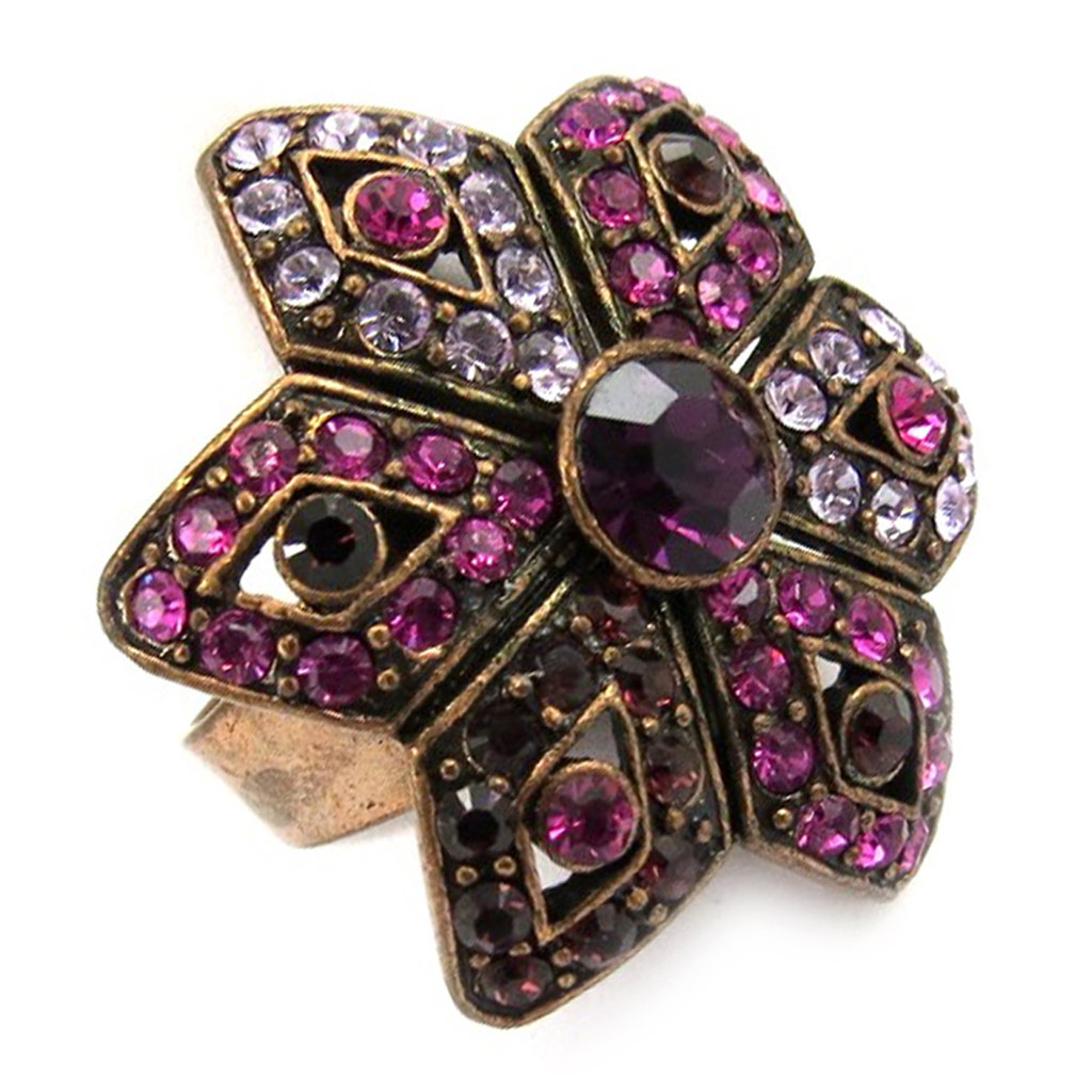 Bague Créateur \'Agora\' Rose  - [B2037]