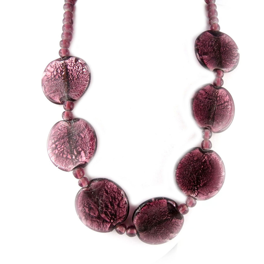 Collier \'Namata\' Violet  - [B8121]