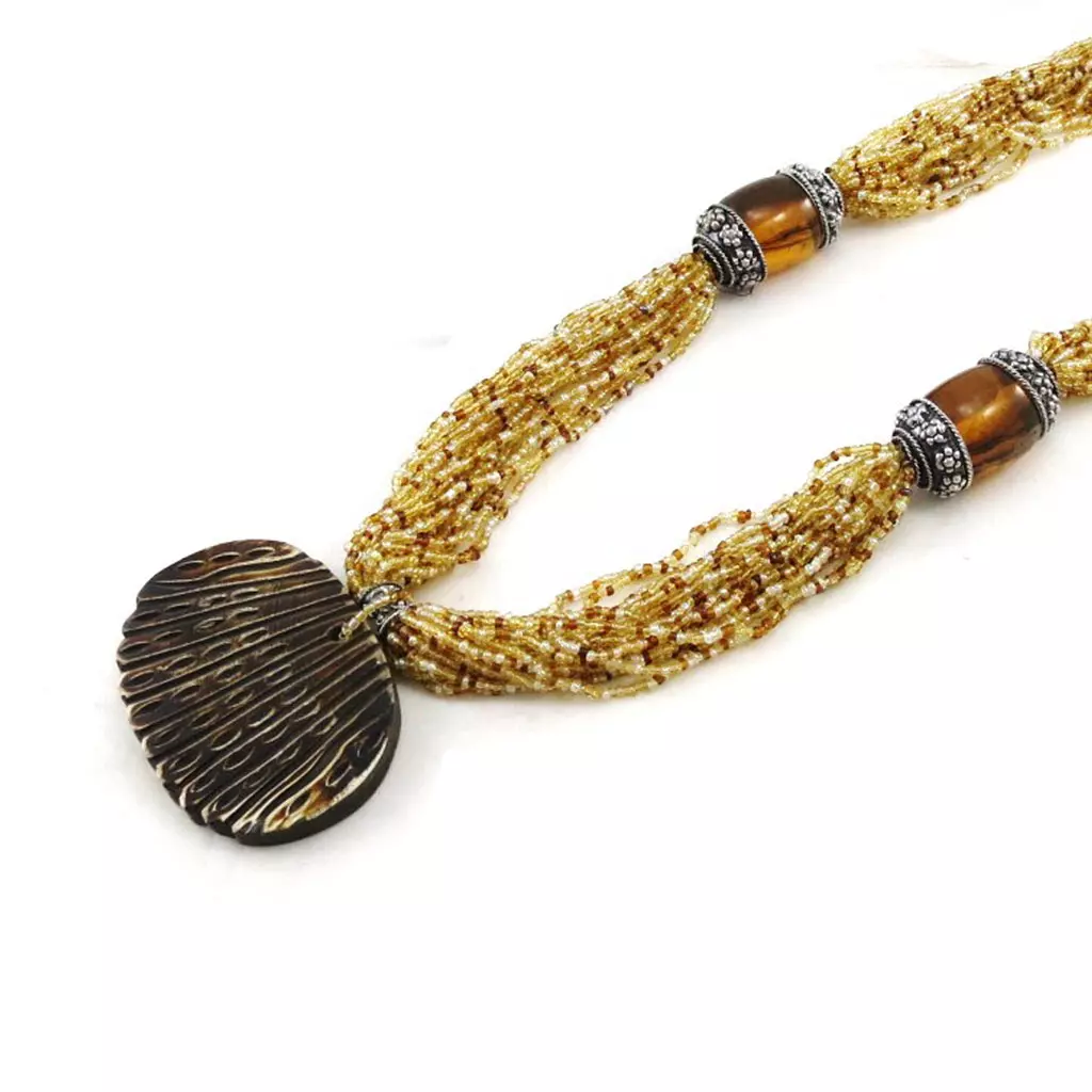 les trésors de lily Collier 'Nayana' Marron [B8154]