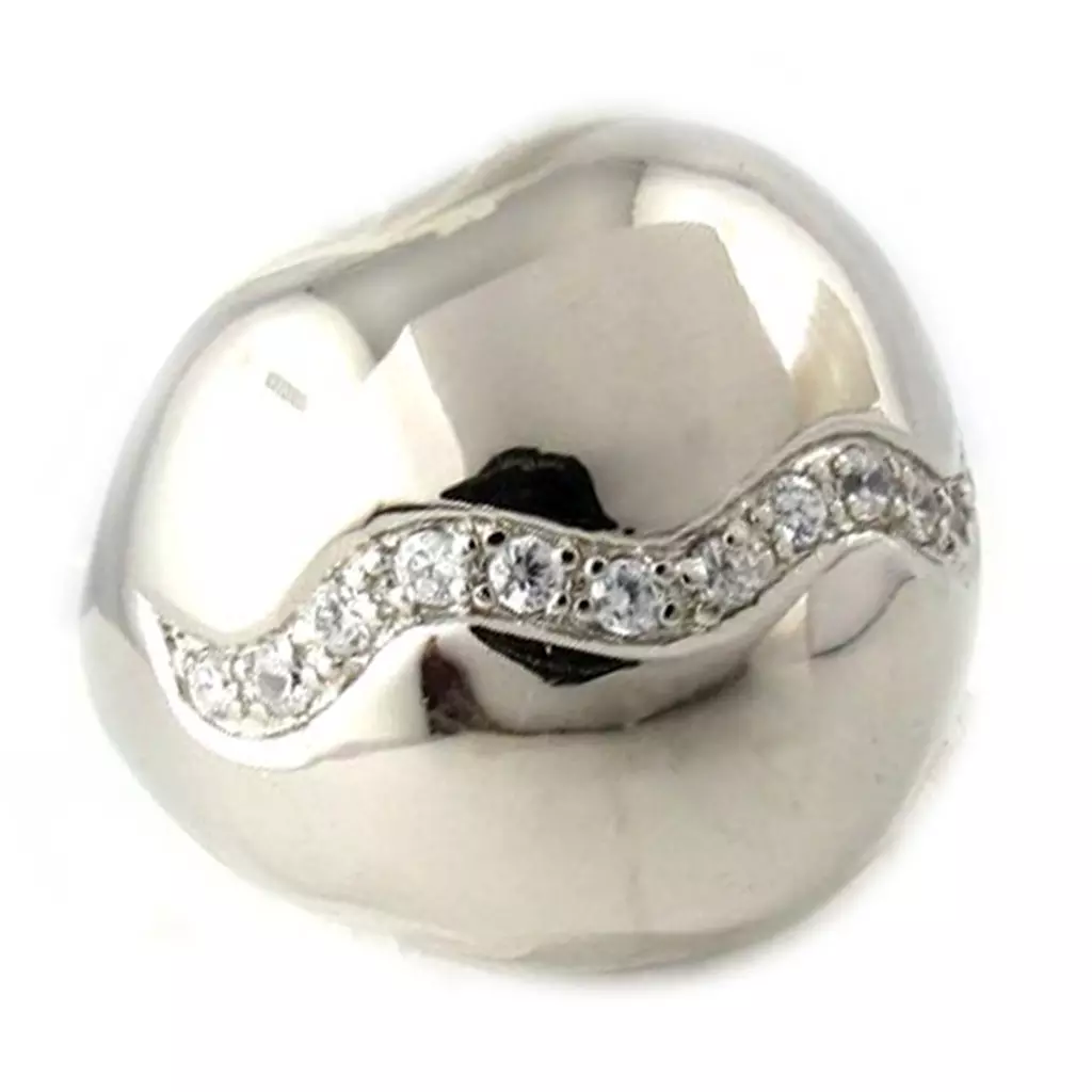 les trésors de lily Bague Argent 'Cleopatra' Blanc [B9364]