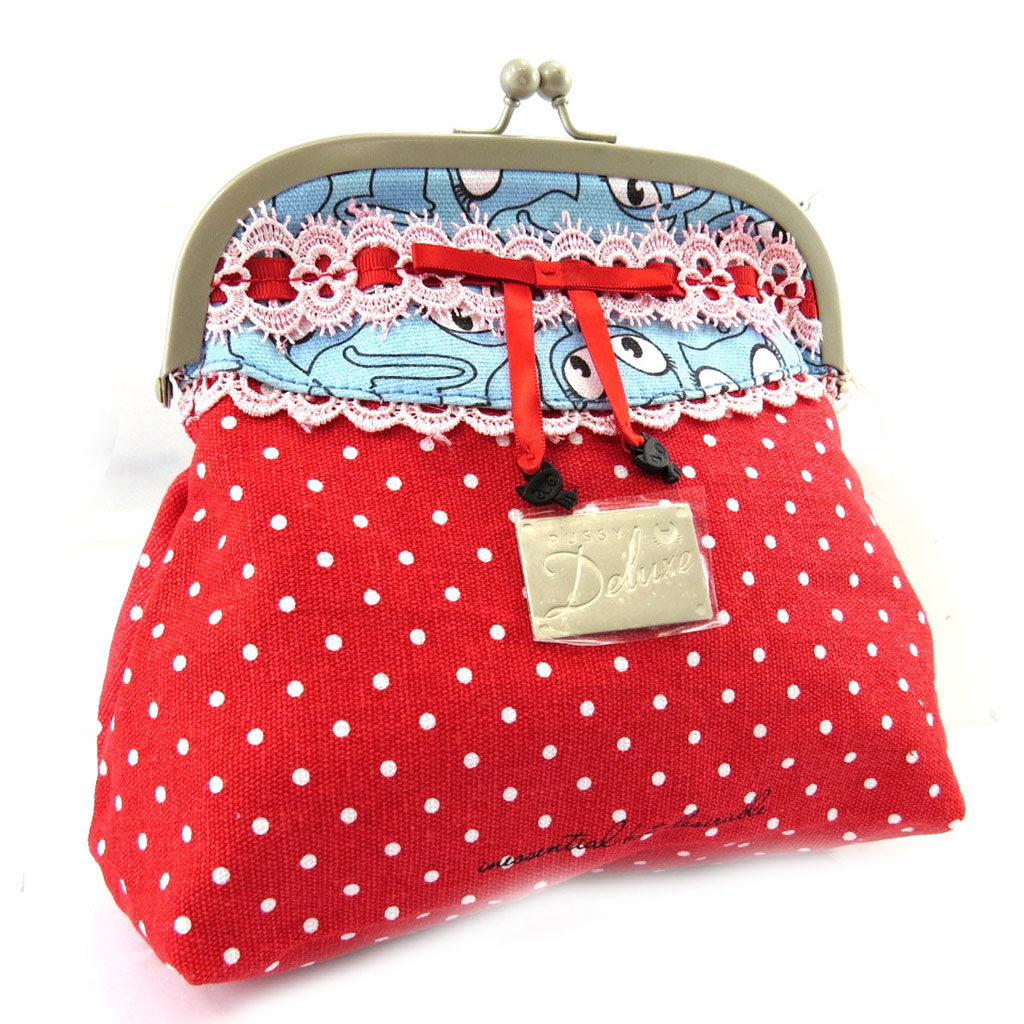 Trousse Maquillage \'Pussy Deluxe\' Rouge - 25x19 cm - [C3407]