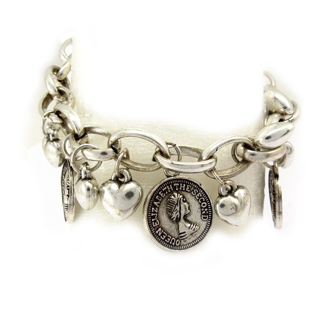 Bracelet Créateur \'Queen Elizabeth\' Argenté  - [C6151]