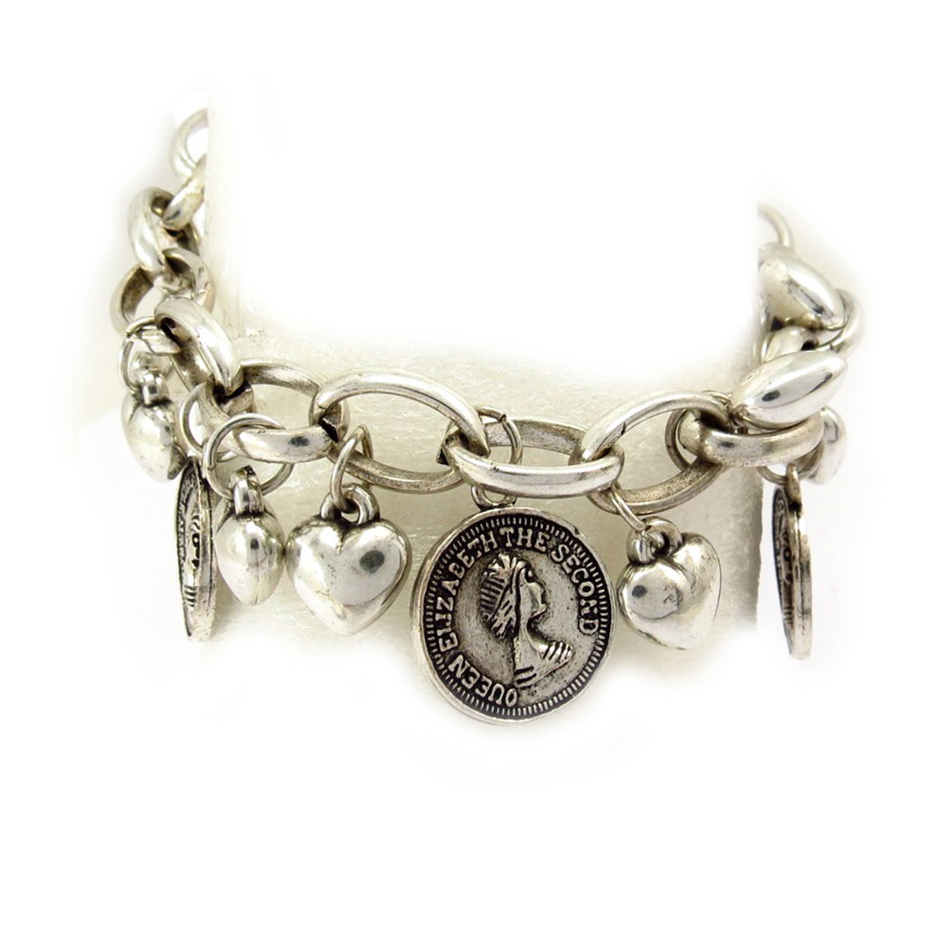 Bracelet Créateur \'Queen Elizabeth\' Argenté  - [C6151]