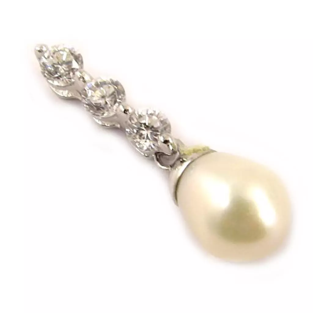 les trésors de lily Pendentif Argent 'Pearl Beauty' Blanc [C6944]