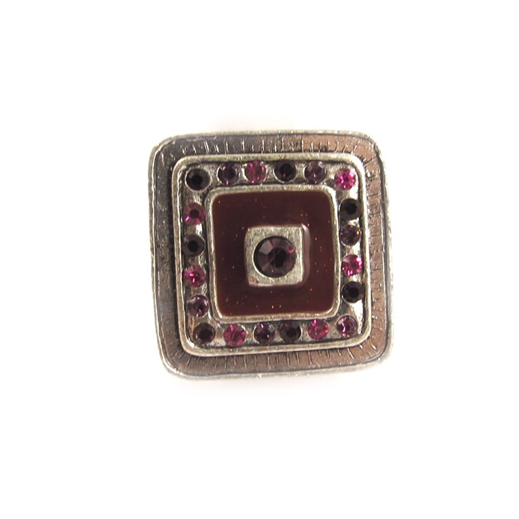 Bague Créateur \'Byzance\' Rouge - [C7642]