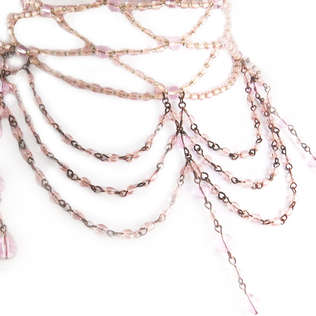 Ras de cou Créateur \'Kianda Supreme\' Rose Clair  - [D1214]