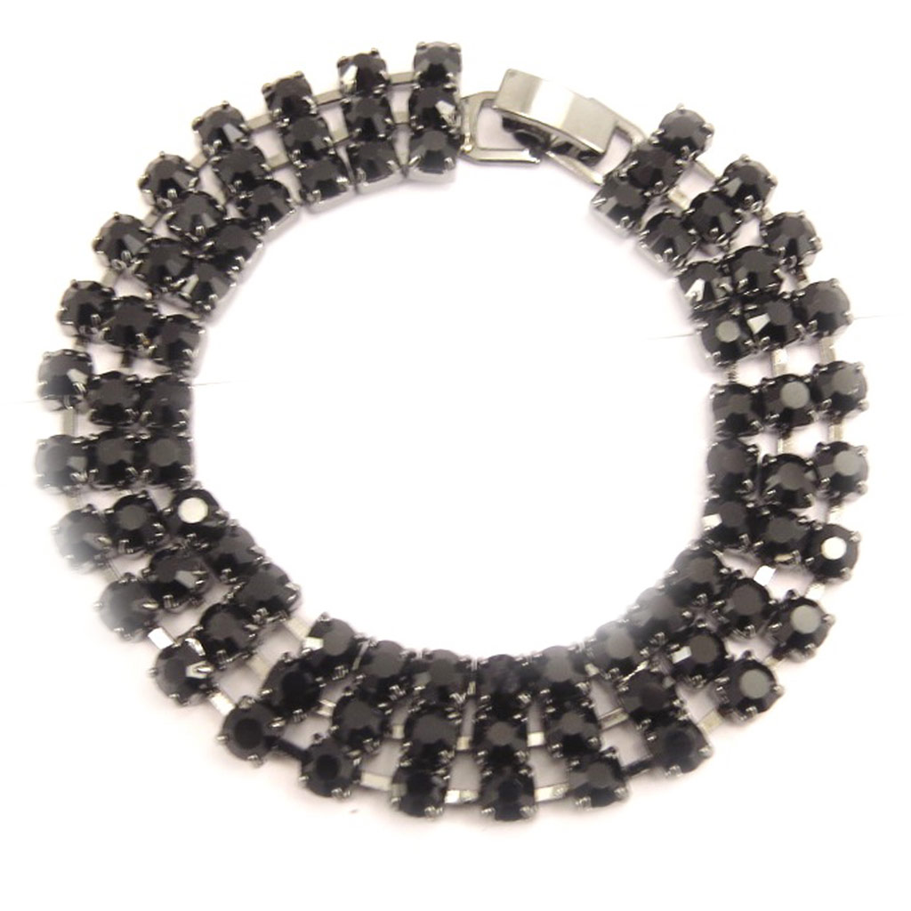 Bracelet Créateur \'Disco\' Noir  - [D2912]
