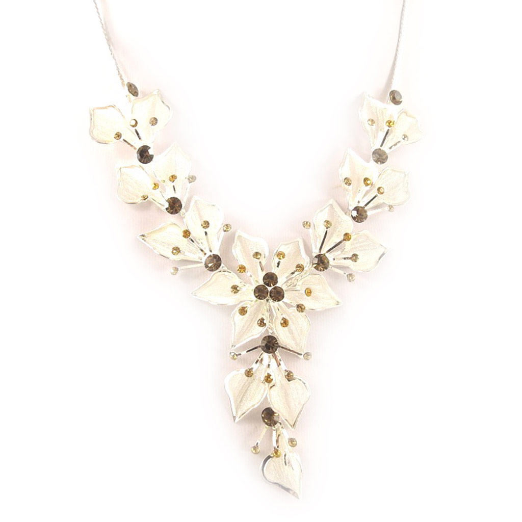 Collier Créateur \'Gala\' Ambre  - [D3569]
