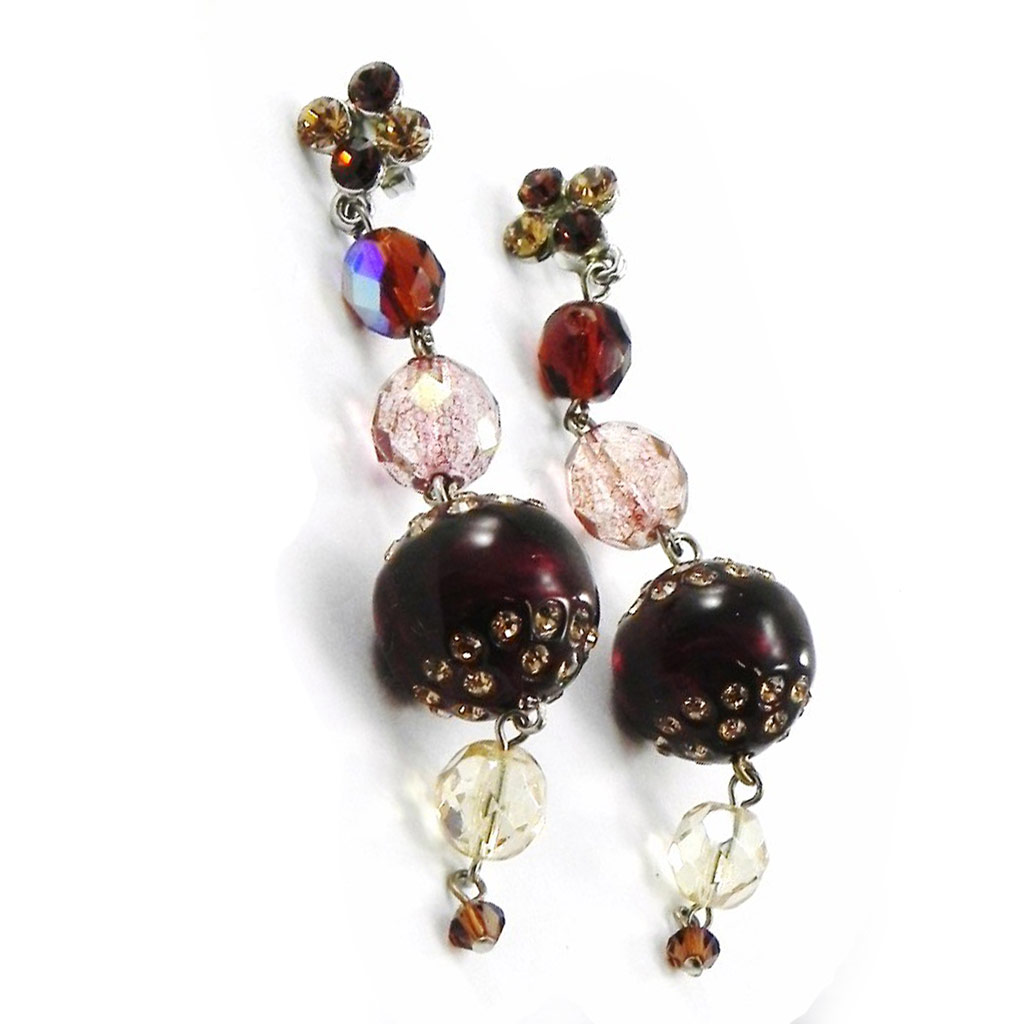 Boucles Créateur \'Carmen\' marron/Marron  - [D5324]