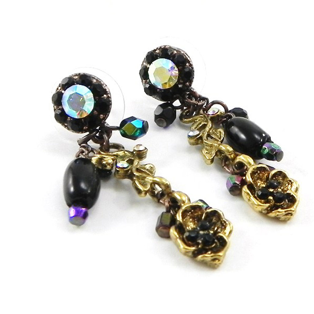 Boucles Créateur \'Sissi\' Noir  - [D7571]