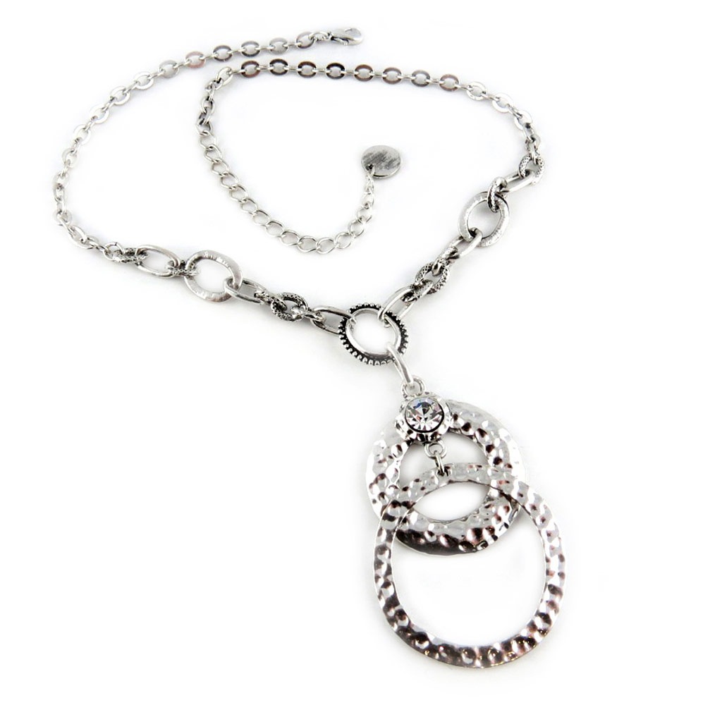 Collier Créateur \'Antik\' Argenté  - [D8882]