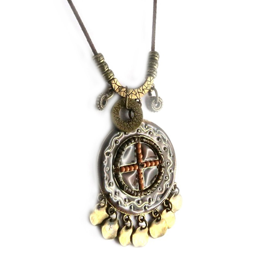 Collier \'Nacara\' Marron  - [D8917]