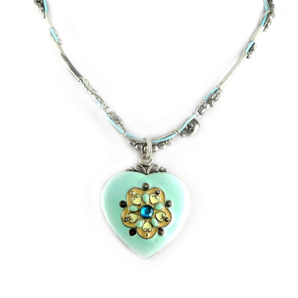 Collier Créateur \'Les Souvenirs du Passé\' Turquoise  - [D8926]