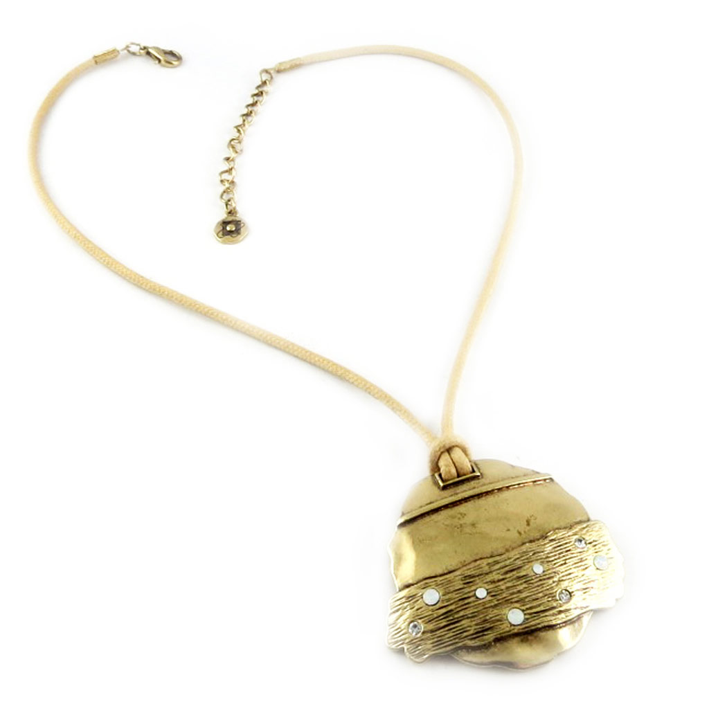 Collier Créateur \'Tribal Beauty\' Doré  - [D9096]