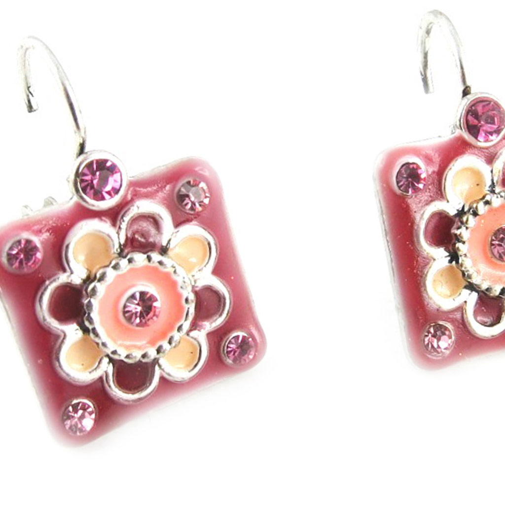Dormeuses Créateur \'Bouquet Fleury\' Rose - [D9632]